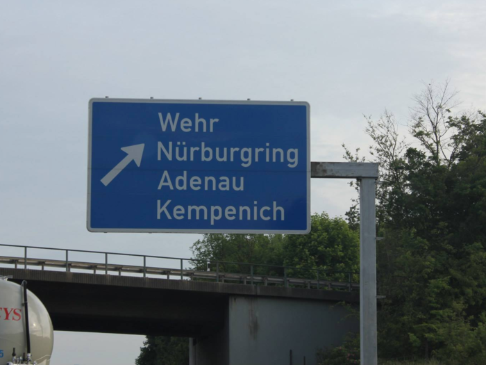 The Nürburgring is located in a small German town in the Eifel mountain area.