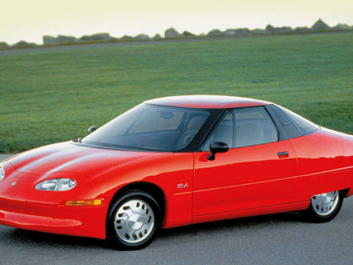 The production EV1 had a crazy low drag coefficient of .19 Cd.