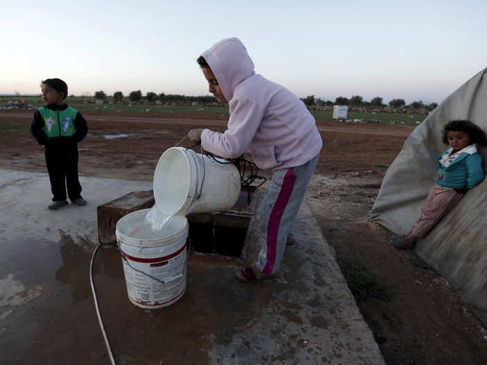 About 90% of Syria has severely limited access to fresh water. In November 2015, an airstrike destroyed an aid dispensary in Idlib province, Syria. This dispensary was providing free, safe drinking water to over 50,000 people. Now that it