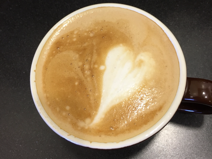 Kris Kooi is also known around Oracle as a latte artist. So far, he