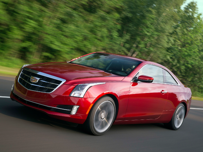 For V-duty, Cadillac made some cosmetic changes to the ATS coupe to give it a more muscular and aggressive image.