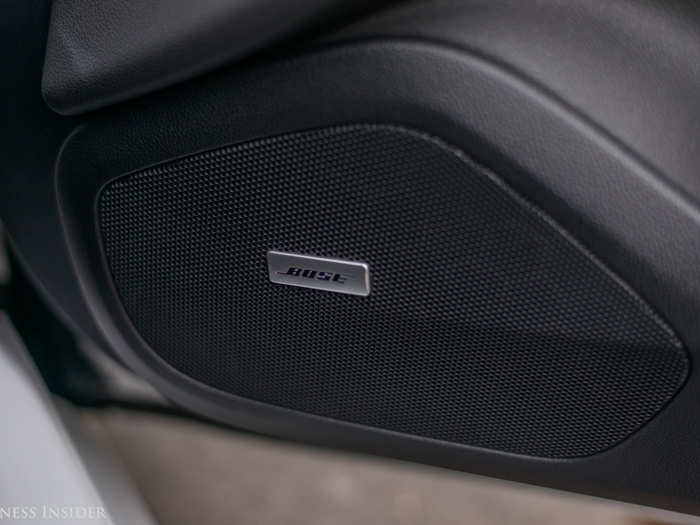 The Bose premium sound system with active noise cancellation sounded pretty good. Although we didn