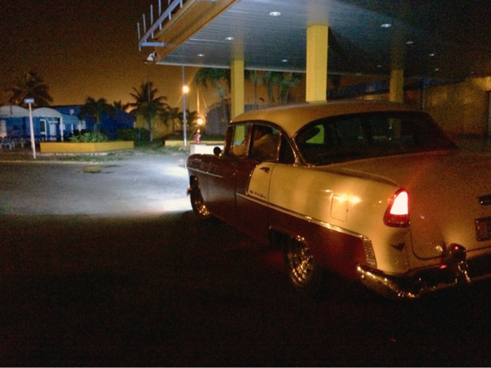 Thankfully, our driver waited for us in his beautiful 1955 Chevy Bel Air. We perked right up! From the airport we drove 30 minutes to our downtown Havana "casa particular," a traditional Cuban private home we found via Airbnb.