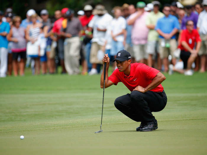 Professional golfer Tiger Woods decided that red was his winning color before he went pro. From there on out he would wear red shirts every Sunday.