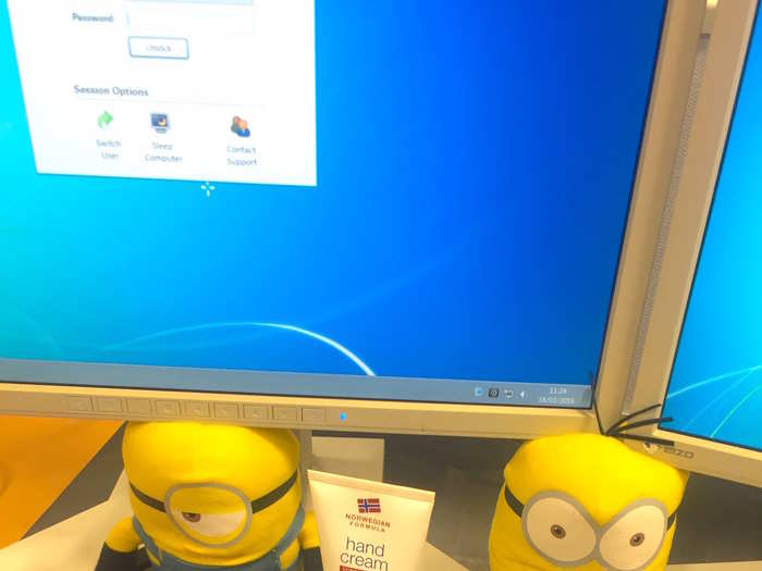 There are more Minions on the cyber floor.