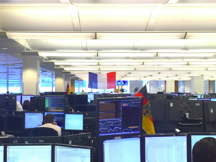 The trading floor is louder than the tech office and, even though it