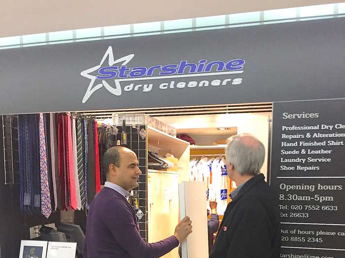 And the in-house dry-cleaners which seemed very busy.