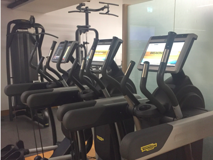 Staff can also use a huge gym on the lower ground floor. The gym is run by a concession and analysts can get monthly memberships at a subsidized rate.