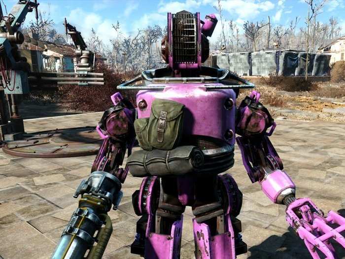 Pinkie, my Fallout 4 automatron.