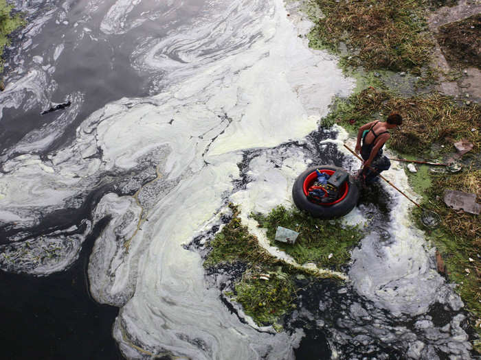 The Chinese government has made pollution a criminal act, sending violators to jail and issuing fines in an effort to clean up the insanely polluted waters.