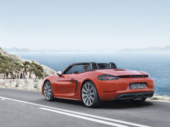 From Germany, the Porsche 718, the re-branded Boxster, is already a hit ...