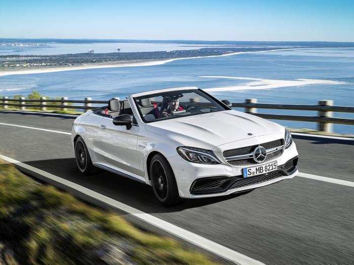 While the Mercedes AMG C63 Cabriolet will have a tough battle in a crowded segment.