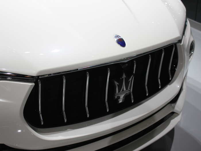 The Levante continues the Maserati tradition of having a massive grille.