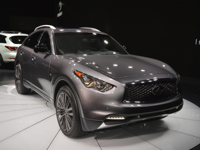 Infiniti rolled out an updated variant of its QX70 crossover.