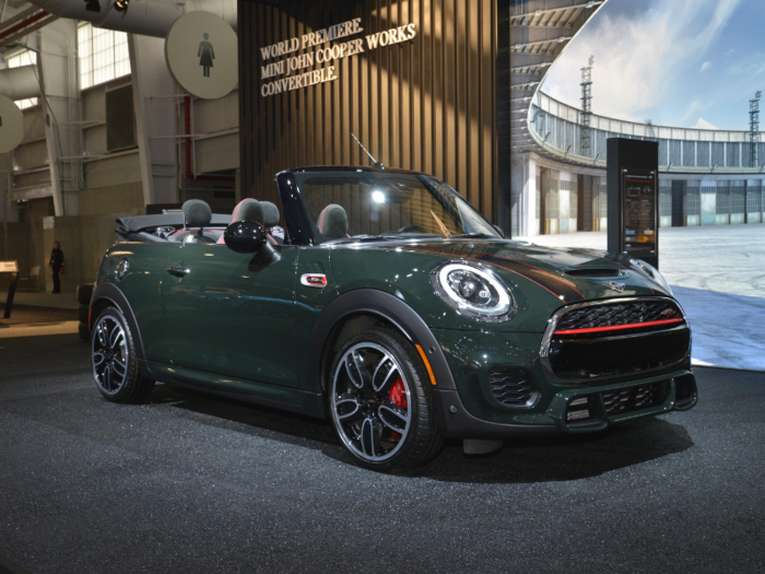 Mini introduced the convertible version of its top-of-the-line John Cooper Works edition.