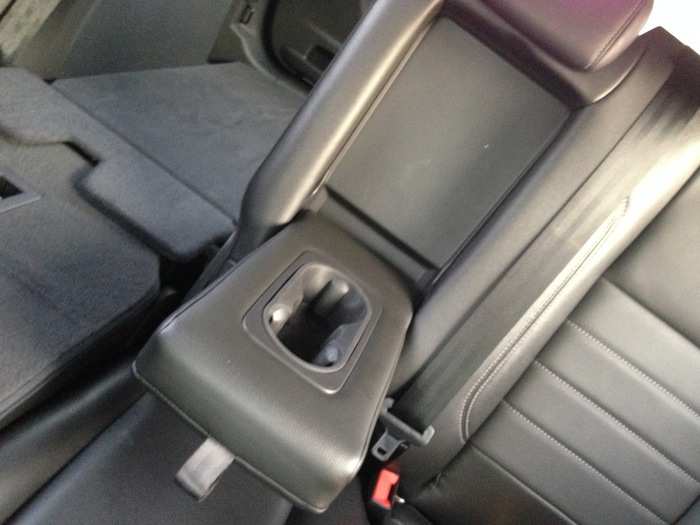 And we have cupholders! For rear-seat passengers, they