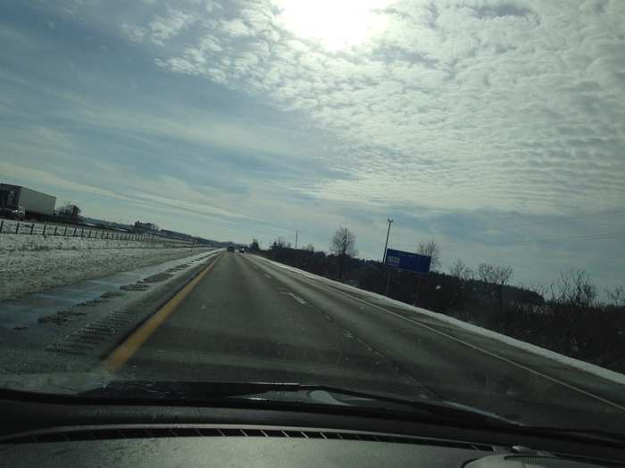 The ride back to the Garden State was, mercifully, sunny and relatively clear.