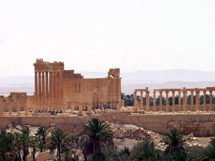 When Palmyra was first captured by the Islamic State, Syrian news agency SANA released a number of images showing the condition of the city