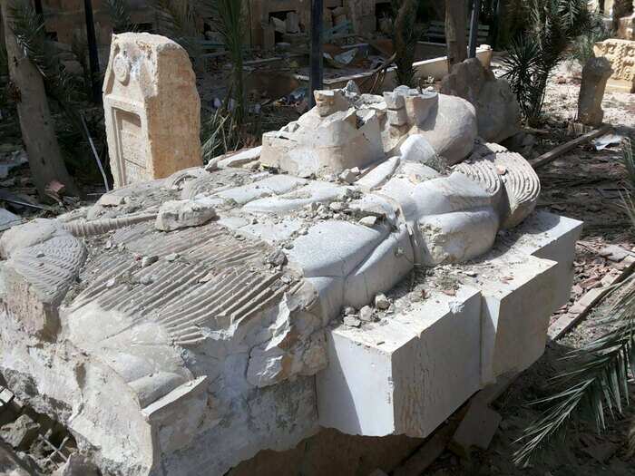 Now that it has been recaptured, more images have emerged showing the damage to Palmyra