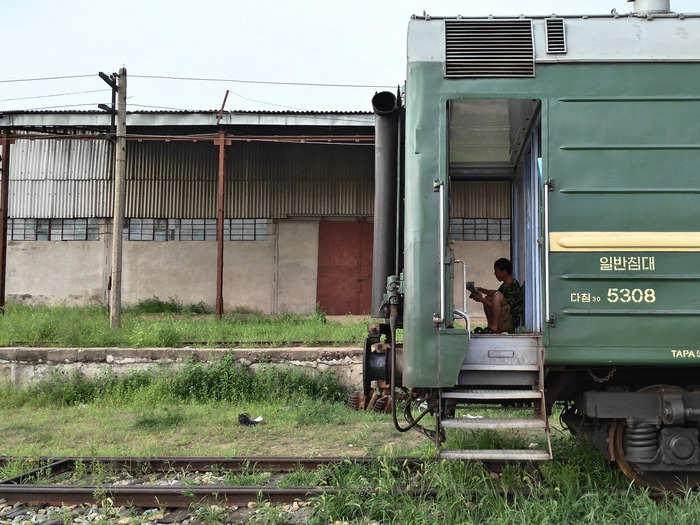 The train ride from Tumangang to Pyongyang, the capital of North Korea, lasts a day. It was canceled because of a dispute between North Korea and South Korea.