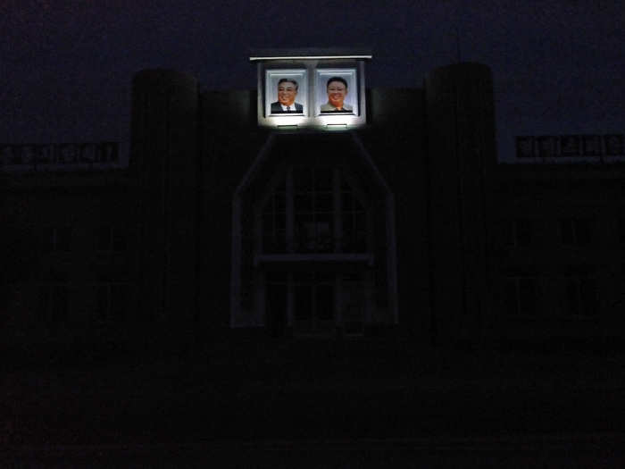 At night, these shrines were the only structures lit up in the village. Other buildings were consumed by darkness.