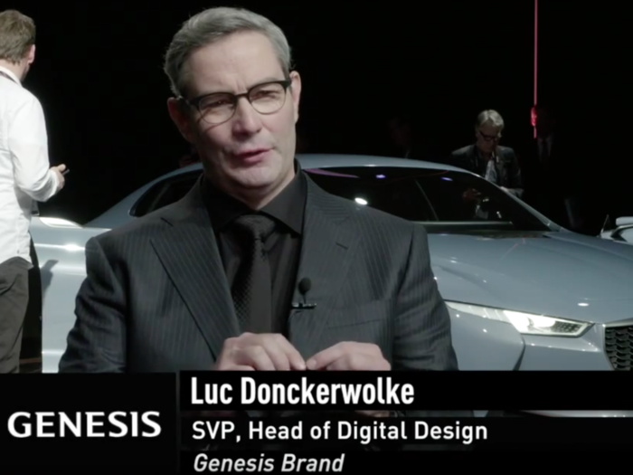 Styling for Genesis is the responsibility of Luc Donckerwolke.