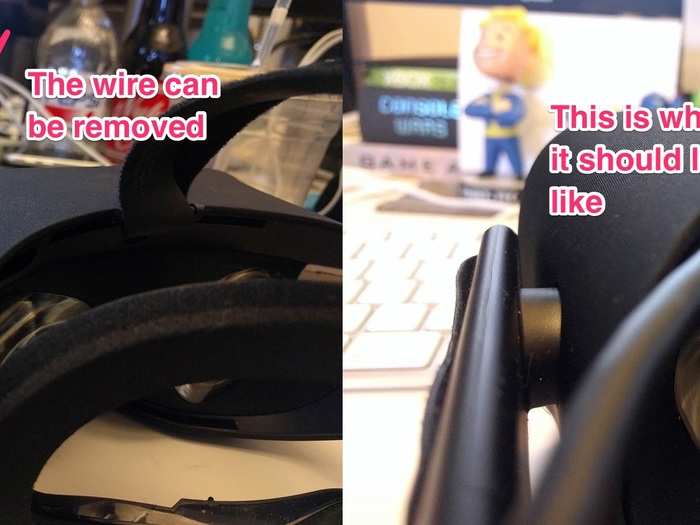 <b>WARNING:</b> THE HEADSET WIRE IS REMOVABLE!