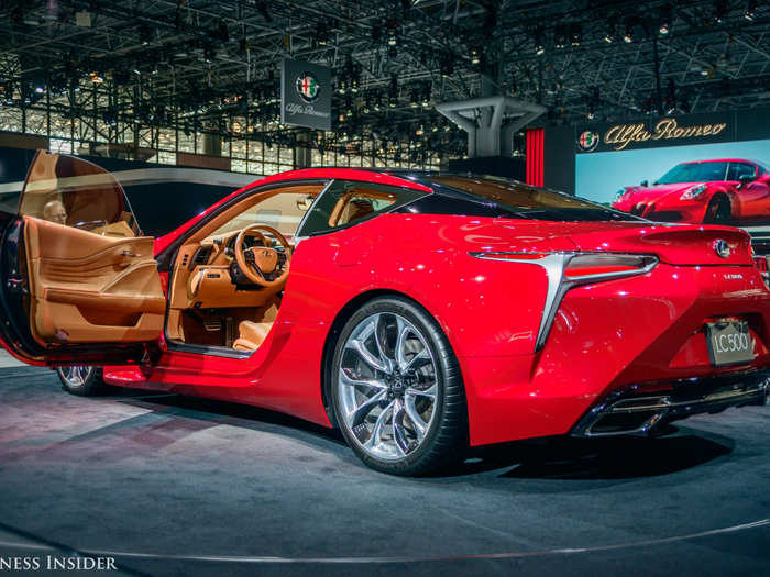 Step inside the LC500 and you