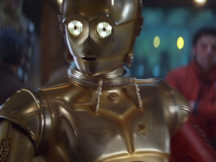 Unsurprisingly, the most neurotic character was C-3PO.