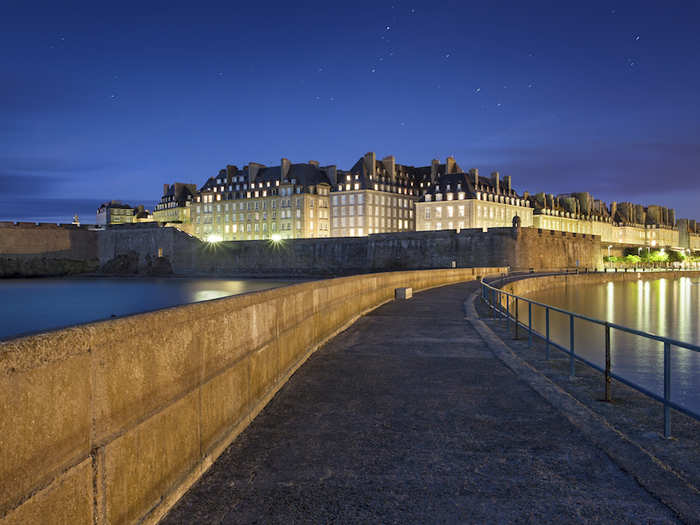 7. Saint Malo — "St. Malo is a great beach destination," Lantsman said of this gorgeous coastal city in Brittany. The shore-side Hôtel Oceania Saint-Malo is often a popular choice among rich visitors; conveniently, the hotel is located next to the Casino Barrière.