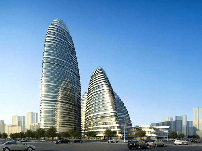 She also designed Wangjing SoHo, an office and retail space on the outskirts of Beijing. It