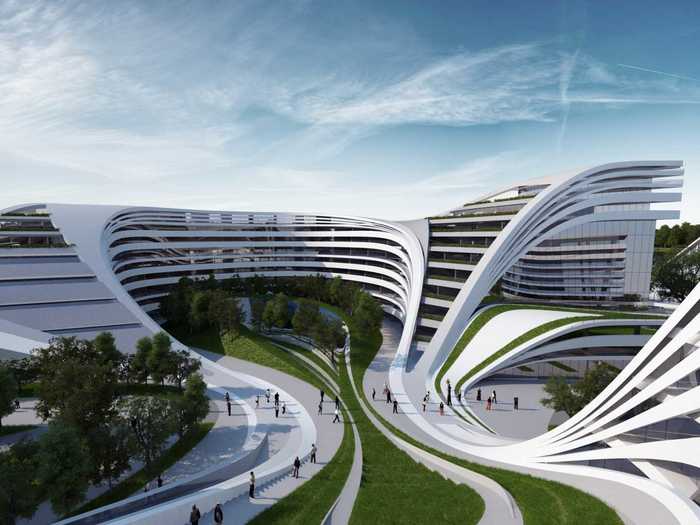 In late 2012, Hadid unveiled plans for the zany Beko building in downtown Belgrade. It