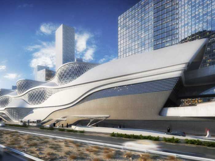 In May 2013, renderings for her futuristic metro station in Riyadh, Saudi Arabia were released.