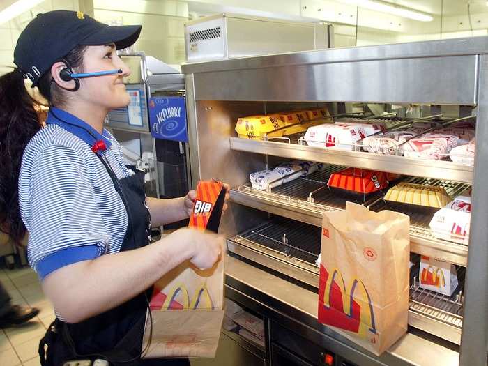 During one training exercise, "fake" customers test the students