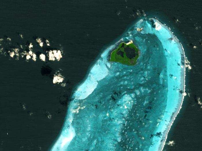 Jacques Cousteau took his Calypso submarine into the Great Blue Hole in Belize, and now you can see the carbonate reef, too.