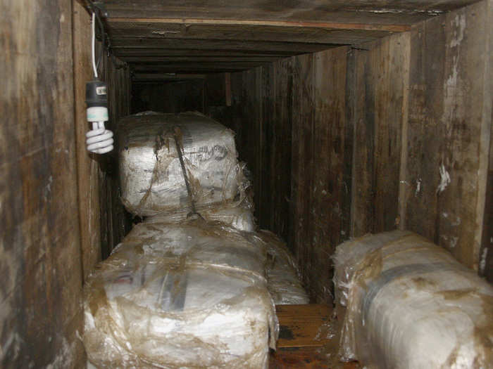 The tunnels have been used for a variety of contraband, but they are most suited to marijuana smuggling. Bulky and odorous, marijuana shipments are more troublesome to take through customs on the ground.