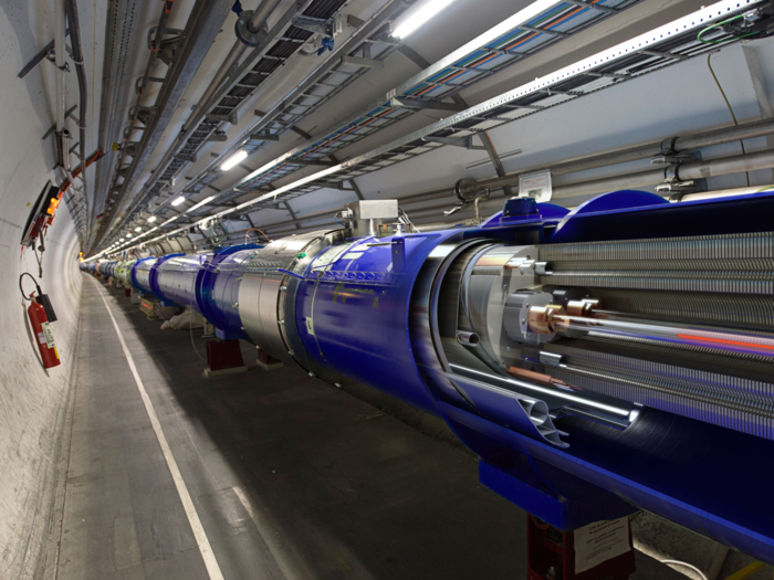 This is what the collider looks like underground. It