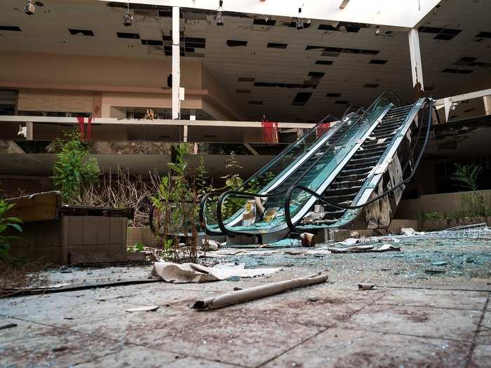 "I have watched [this mall] for years now, deteriorating in such an incredible, beautifully destructive way," he wrote.