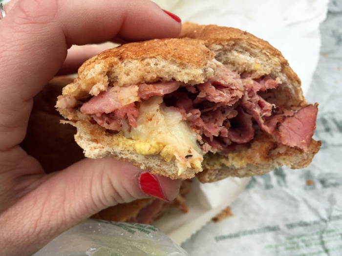 The big hot pastrami melt at Subway is priced significantly higher than everything else on Subway