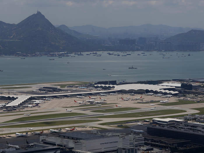 8. Hong Kong International Airport ( HKG): 68,283,407 passengers in 2015