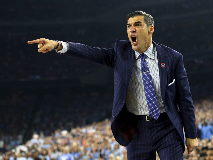 Jay Wright was much more animated during the game than he was at the end.