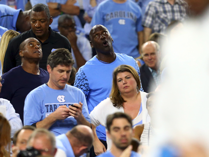 Michael Jordan was on hand to support North Carolina.