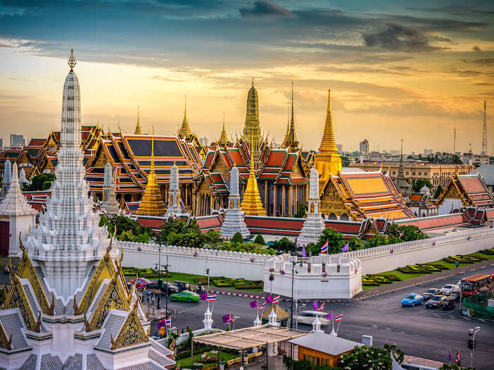 3. Bangkok, Thailand — £61.44 ($86.82)