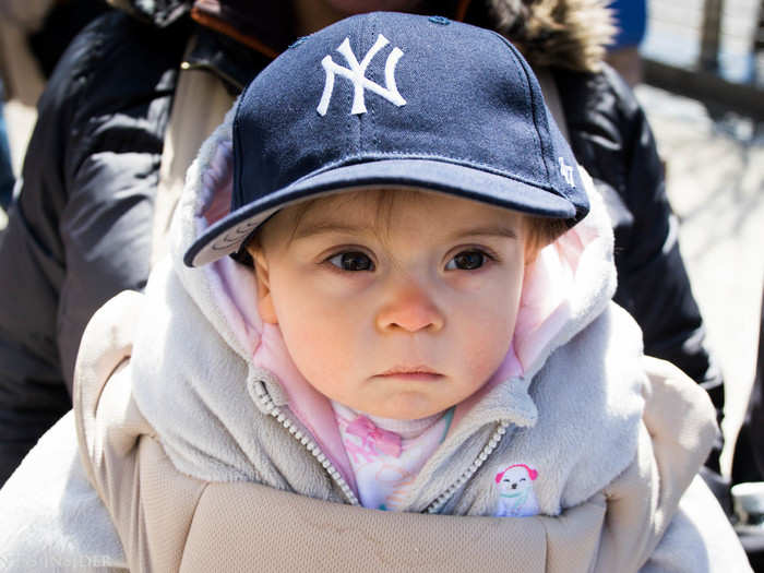 There were even babies who were attending their first game.