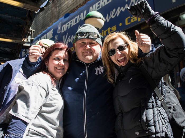 People were excited to watch the Yankees in their 116th home opener.