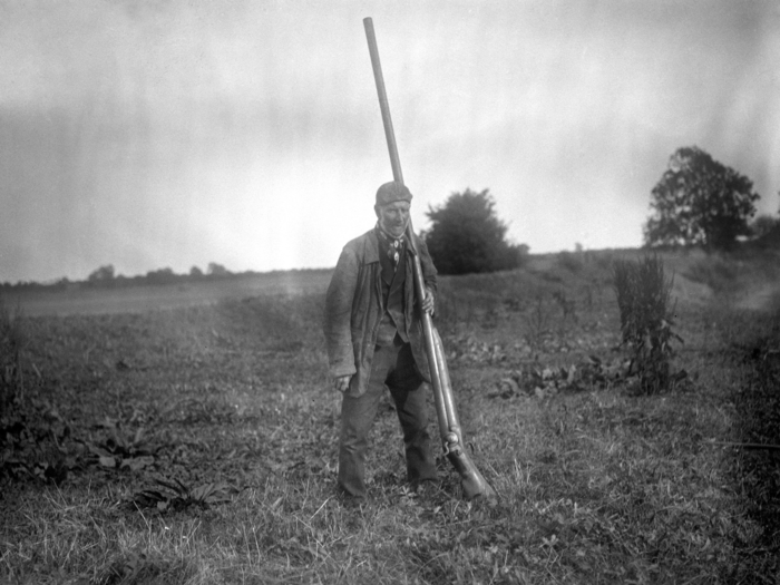 Punt guns were used in the 19th century to hunt waterfowl. It