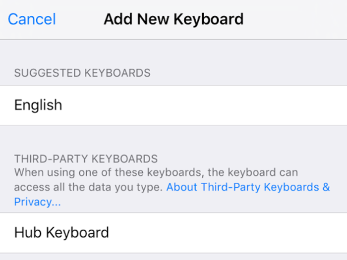 You have to set it as the default keyboard in settings.