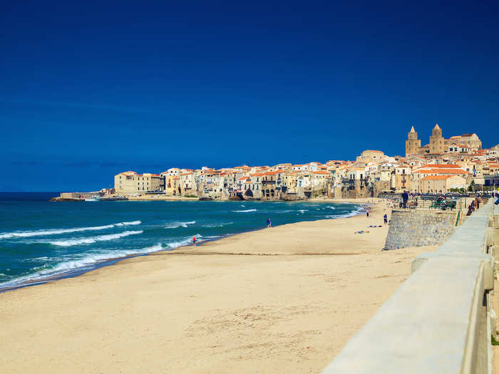14. Cefalù, Italy — Beachgoers will have trouble trying to find a free sun lounger in this Sicilian city during the summer. "Once you see Cefalù’s magnificent beaches, you will be ruined for all future beaches elsewhere," Lantsman said. "The warm waters are known for being calm, perfect for people to lounge, swim, and paddle."