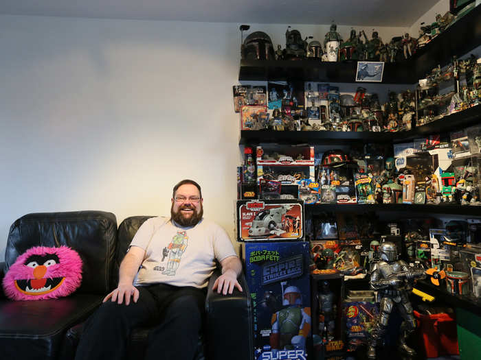 Matt Booker has a collection of over 8,000 Boba Fett pieces.