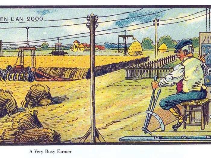 PREDICTION: Farming is no easy task. In 1900, this artist predicted the use of automated machinery to help make life easier in the year 2000.